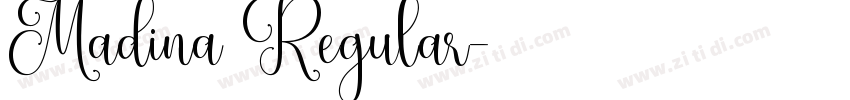 Madina Regular字体转换